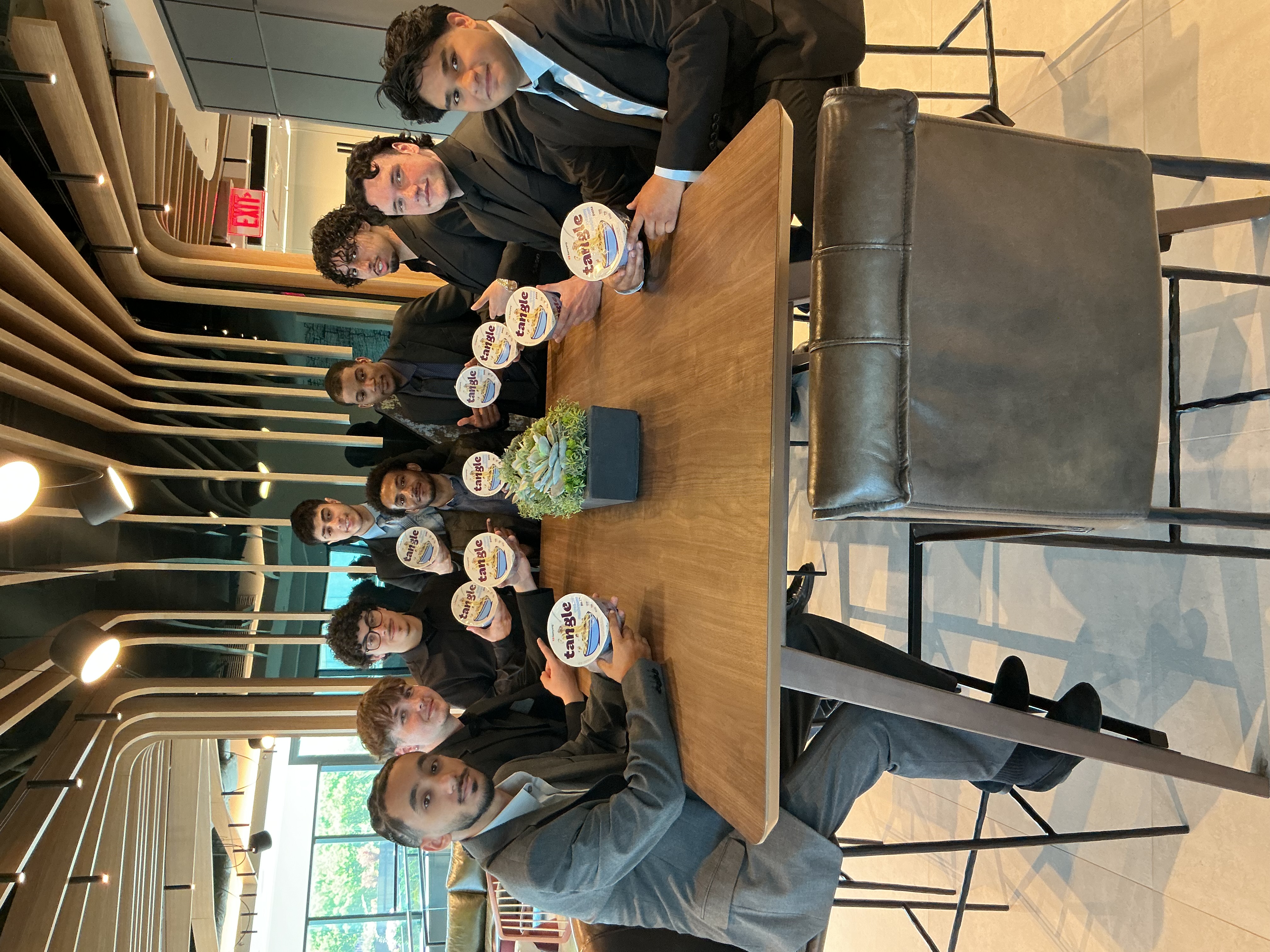 Visionary Insights team gathered together for a meal